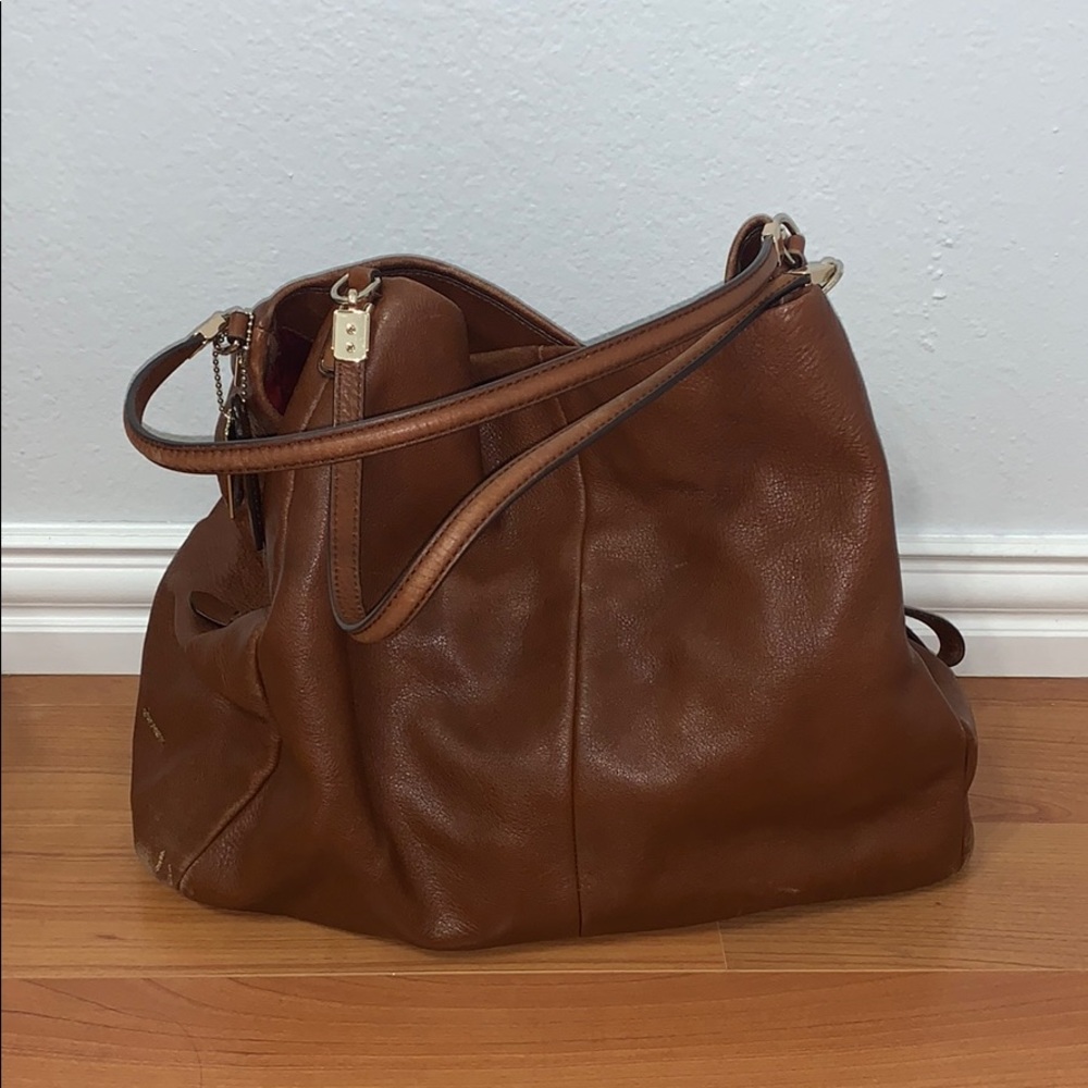 Brown coach purse